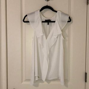 White BCBGMaxaria sleeveless top M